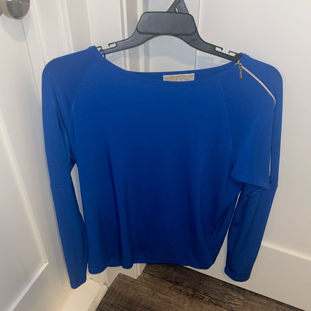 Michael Kors Navy Blue Blouse